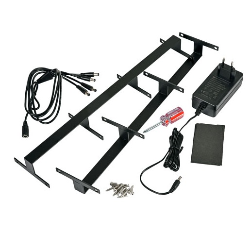 LED ladestation, 430x305mm, sort, Duni, (1 stk.)