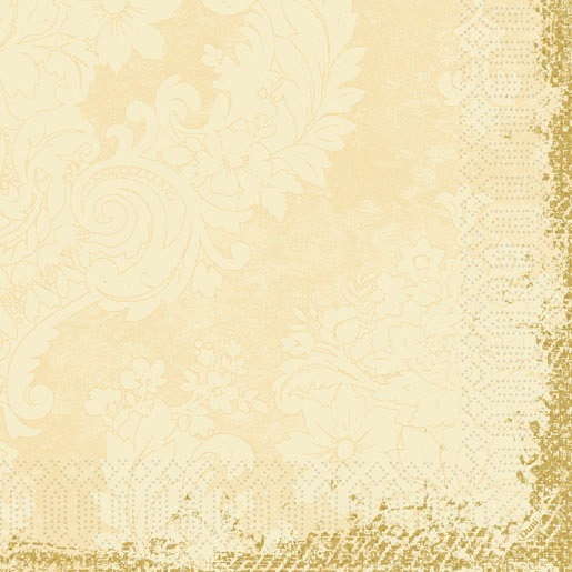 Middagsserviet, 3-lags, 40x40cm, Royal creme, Duni, (1000 stk.)
