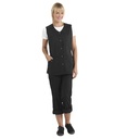 Damevest, sort, 65/35% rPES/CO, Kentaur, fra XS til 2XL (1 stk.)