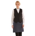 Damevest, sort, 65/35% PES/CO, Kentaur, fra 2XS til 2XL (1 stk.)