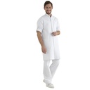 Unisex kittel, hvid, 50/50% CO/PES, Kentaur, fra XS til 2XL (1 stk.)