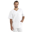 Unisex busseronne, hvid, 50/50% CO/PES, Kentaur, fra 2XS til 2XL (1 stk.)