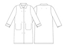 Damekittel, hvid, 65/35% PES/CO, Kentaur, fra XS til 2XL (1 stk.)
