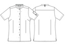Dame kokke-/serviceskjorte, hvid, 65/35% rPES/CO, Kentaur, fra XS til 2XL (1 stk.)