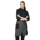 Dame kokke-/serviceskjorte l/a, sort, 65/35% rPES/CO, Kentaur, fra XS til 2XL (1 stk.)