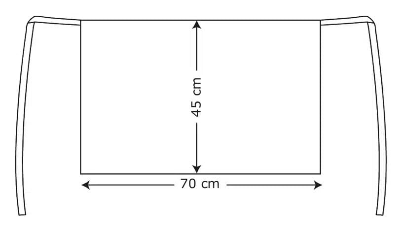 FORSTYKKE, sort, 65/35% PES/CO, Kentaur, uni-størrelse, (1 stk.)
