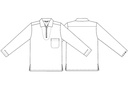 Unisex busseronne, hvid, 65/35% PES/CO, Kentaur, fra XS til 2XL (1 stk.)