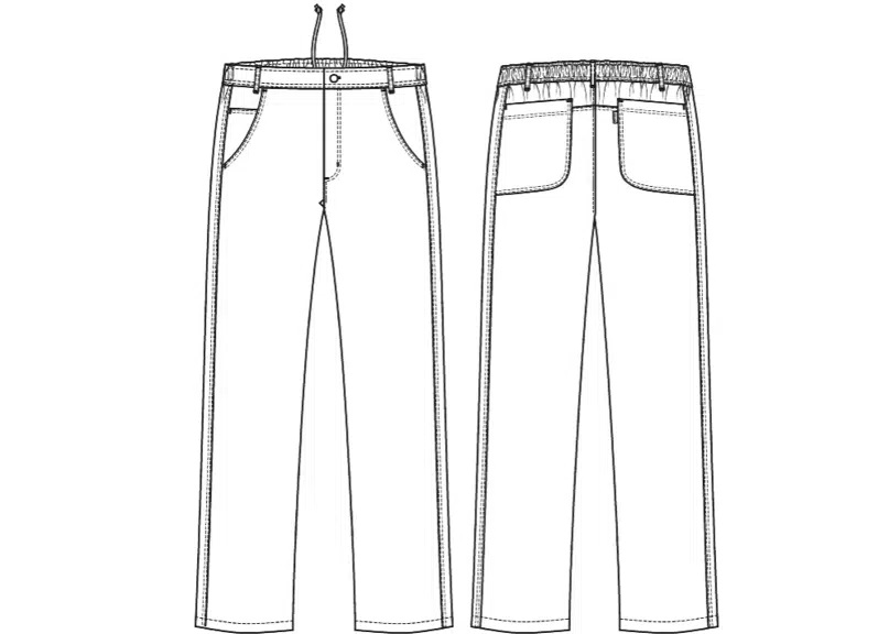 Unisex buks, sort, 65/35% rPES/CO, Kentaur, fra XS til 2XL (1 stk.)
