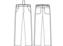 Unisex buks, sort, 65/35% rPES/CO, Kentaur, fra XS til 2XL (1 stk.)