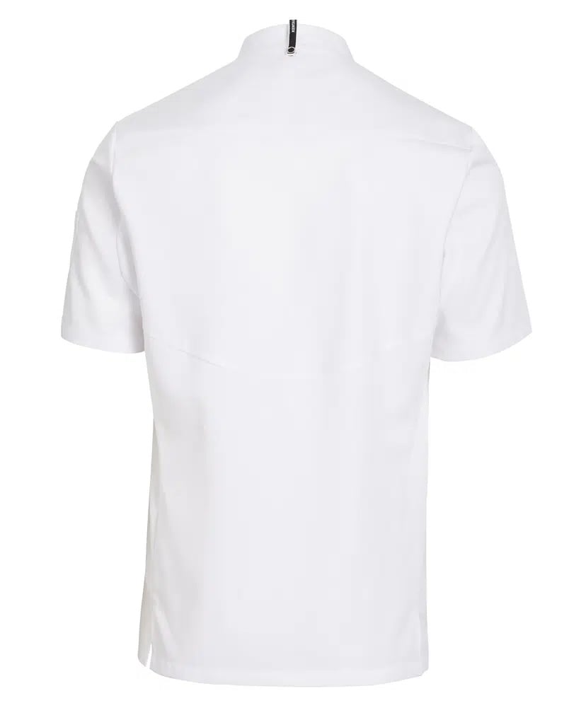 Gourmet kokkejakke kort arm, hvid, 50/50% CLY/PES, Kentaur, fra XS til 2XL (1 stk.)