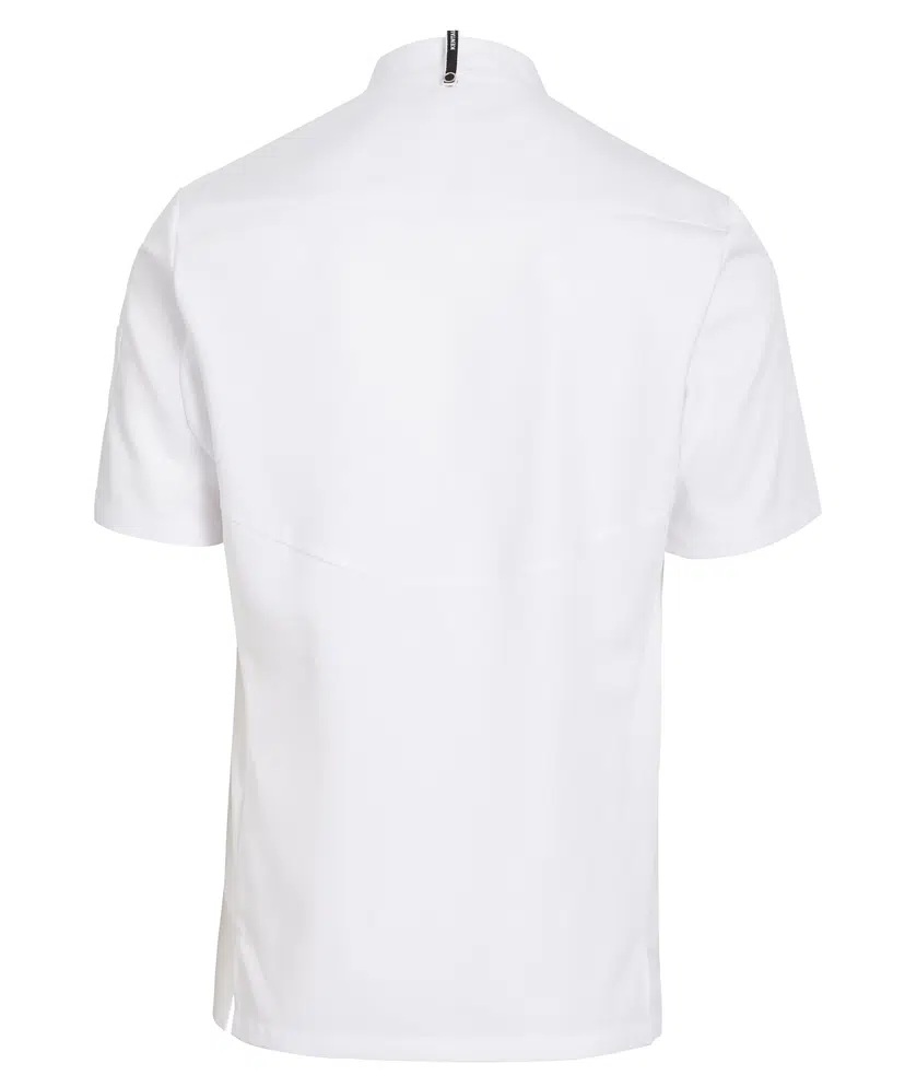 Gourmet kokkejakke kort arm, hvid, 50/50% CLY/PES, Kentaur, fra XS til 2XL (1 stk.)
