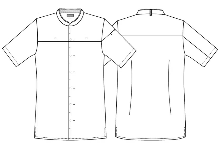 Gourmetjakke med TENCEL Lyocell, hvid, 50/50% CLY/PES, Kentaur, fra XS til 2XL (1 stk.)