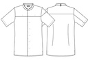Gourmetjakke med TENCEL Lyocell, hvid, 50/50% CLY/PES, Kentaur, fra XS til 2XL (1 stk.)