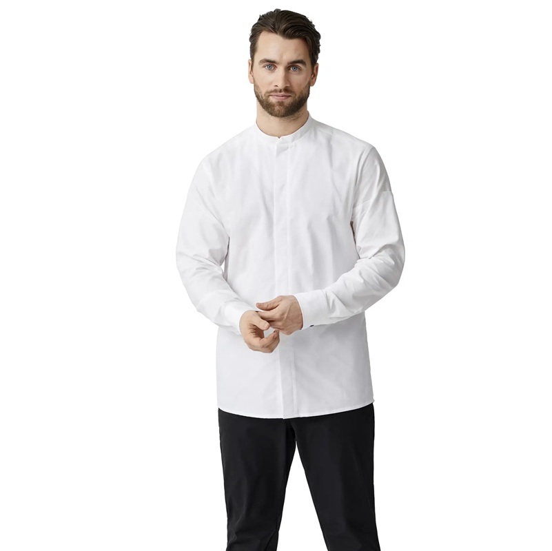 Oxford herreskjorte modern fit, hvid, 60/40% CO/PES, Kentaur, fra XS til 2XL (1 stk.)