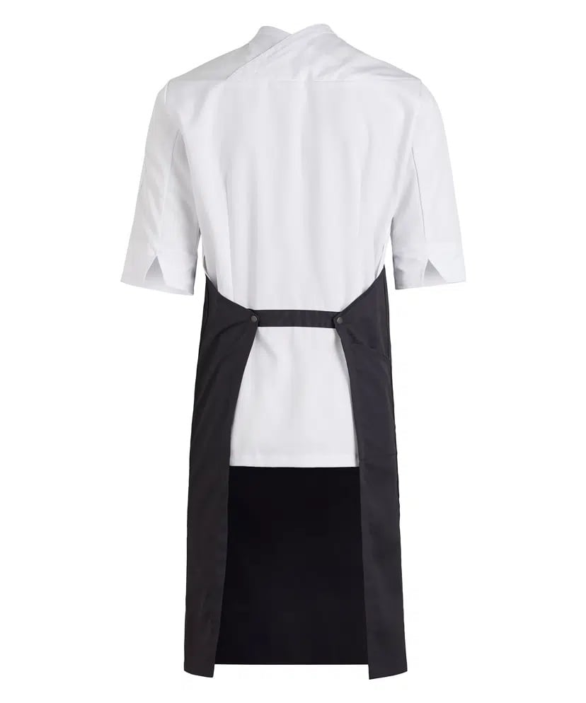 Hybrid kokkejakke med TENCEL, hvid m. dark rock, 50/50% CLY/PES, Kentaur, fra XS til 2XL (1 stk.)