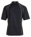 Unisex kokke-/tjenerjakke, sort m. lime flatlock, 65/35% rPES/CO, Kentaur, fra 2XS til 2XL (1 stk.)