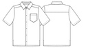 Herreskjorte k/arm, sort, 65/35% PES/CO, Kentaur, fra XS til 2XL (1 stk.)