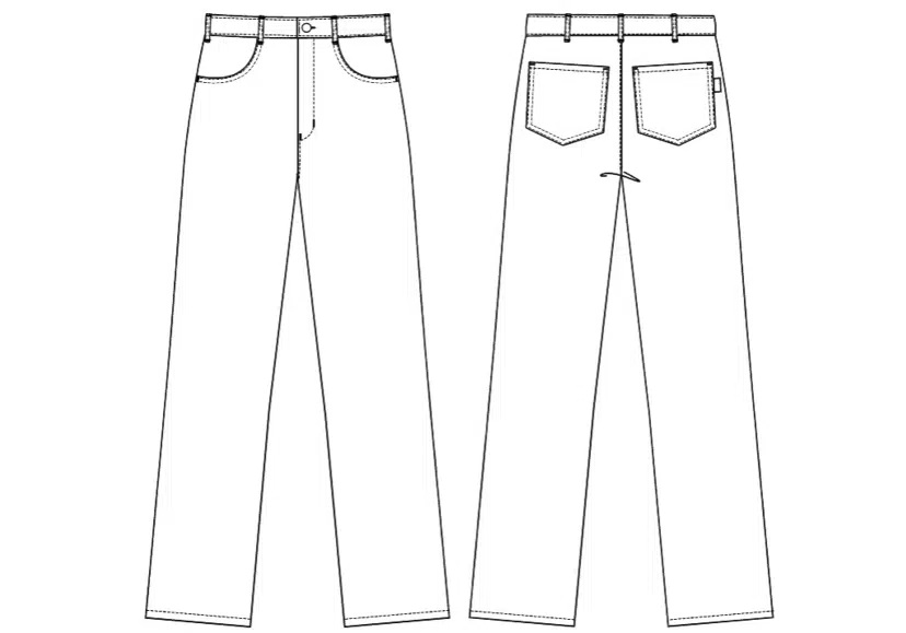 Herrebuks, jeansfacon, hvid, 65/35% PES/CO, Kentaur, fra 68 til 104 (1 stk.)