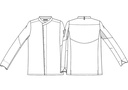 Gourmet kokkejakke, hvid, 50/50% CLY/PES, Kentaur, fra XS til 2XL (1 stk.)