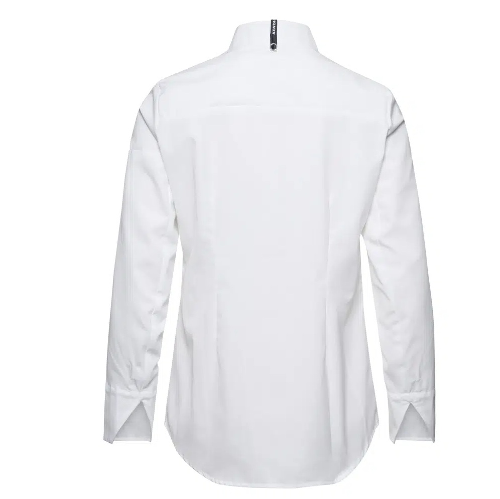 Dame kokkeskjorte, hvid, 65/35% PES/CO, Kentaur, fra XS til 2XL (1 stk.)