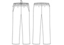 Unisex joggingbuks, sort, 65/35% PES/CO, Kentaur, fra 2XS til 2XL (1 stk.)