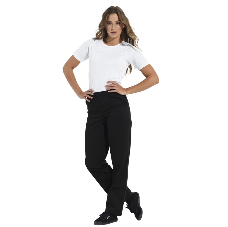 Unisex joggingbuks, sort, 65/35% PES/CO, Kentaur, fra 2XS til 2XL (1 stk.)