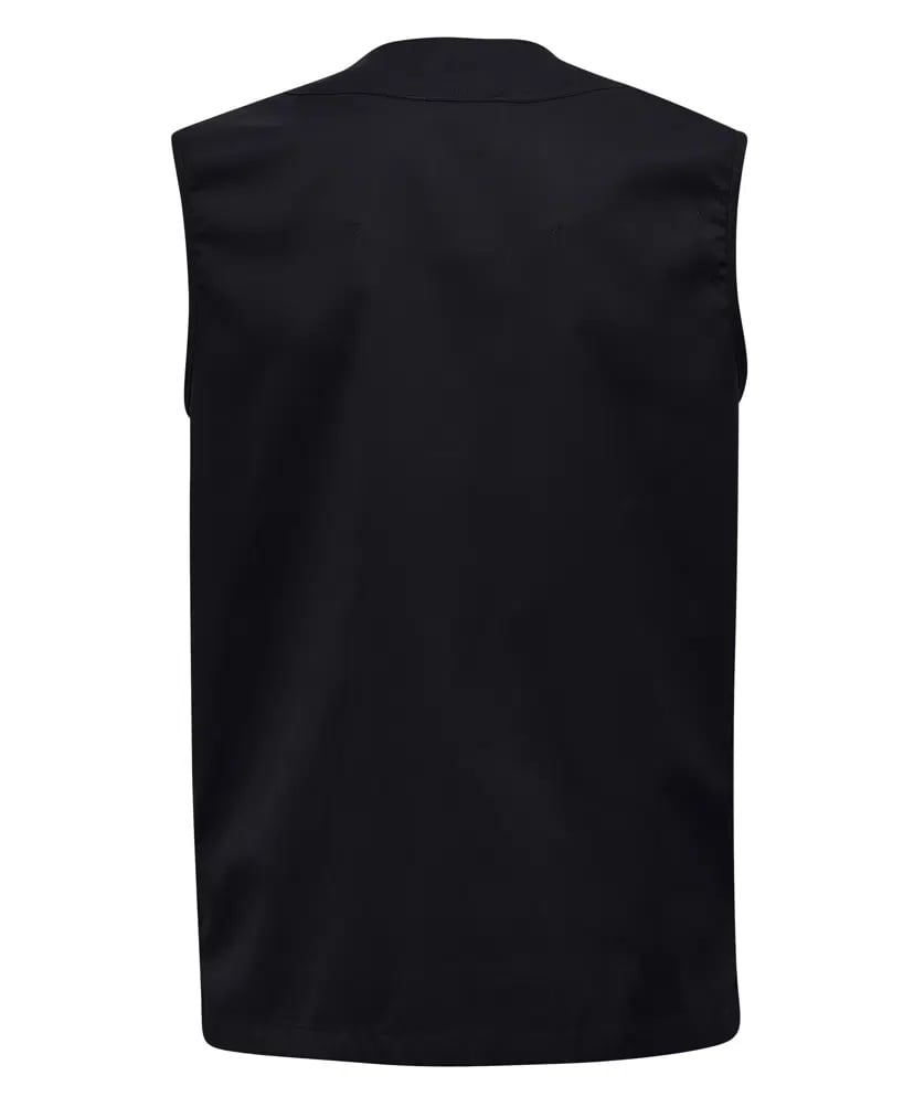 Unisex vest, sort, 65/35% rPES/CO, Kentaur, fra XS til 2XL (1 stk.)