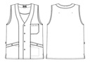 Unisex vest, sort, 65/35% rPES/CO, Kentaur, fra XS til 2XL (1 stk.)