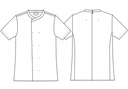 Unisex kokke-/tjenerjakke, hvid, 50/50% CO/PES, Kentaur, fra XS til 2XL (1 stk.)