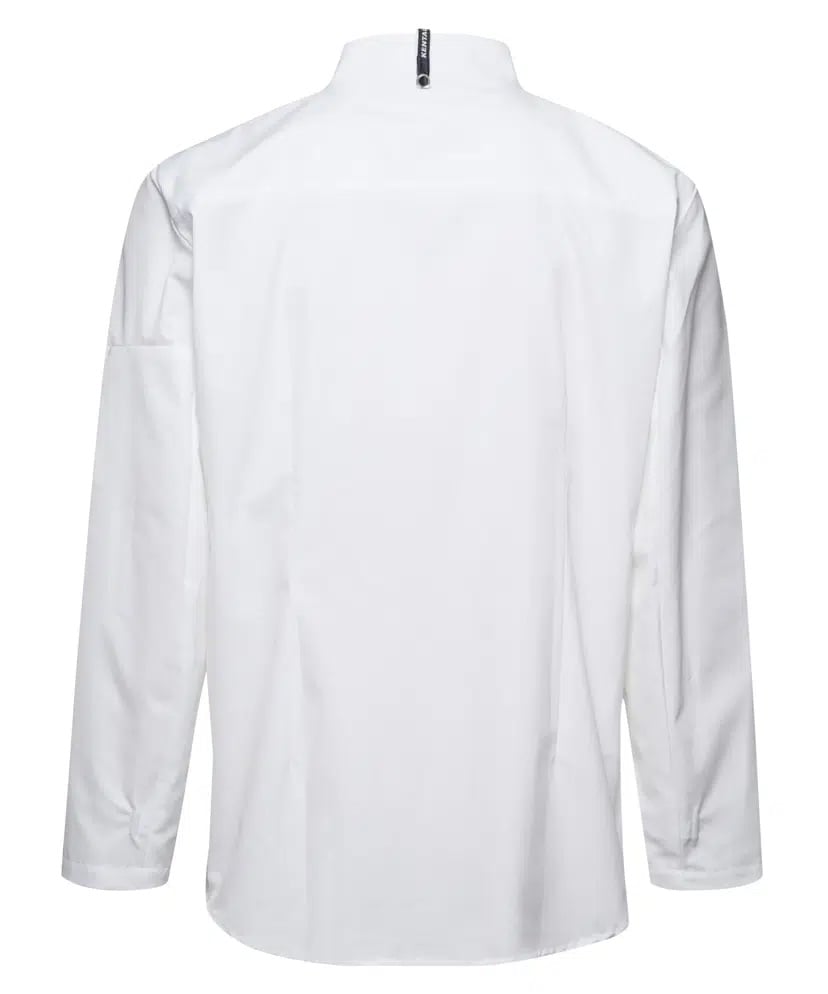 Herre popover skjorte, hvid, 65/35% PES/CO, Kentaur, fra XS til 2XL (1 stk.)