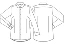 Dameskjorte - modern fit, sort, 49/48/3%CO/PES/EOL, Kentaur, fra XS til 2XL (1 stk.)