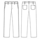 Herre chino, sort, 65/35% PES/CO, Kentaur, fra 68 til 104 (1 stk.)