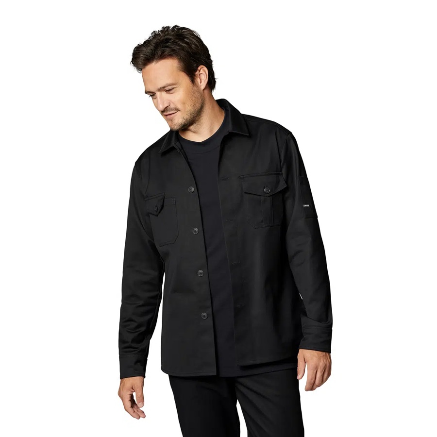 Kokke-/servicejakke, outdoor, sort, 65/35% PES/CO, Kentaur, fra XS til 2XL (1 stk.)