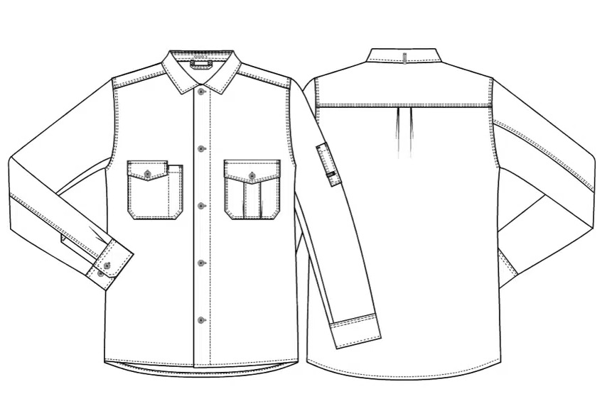 Kokke-/servicejakke, outdoor, sort, 65/35% PES/CO, Kentaur, fra XS til 2XL (1 stk.)