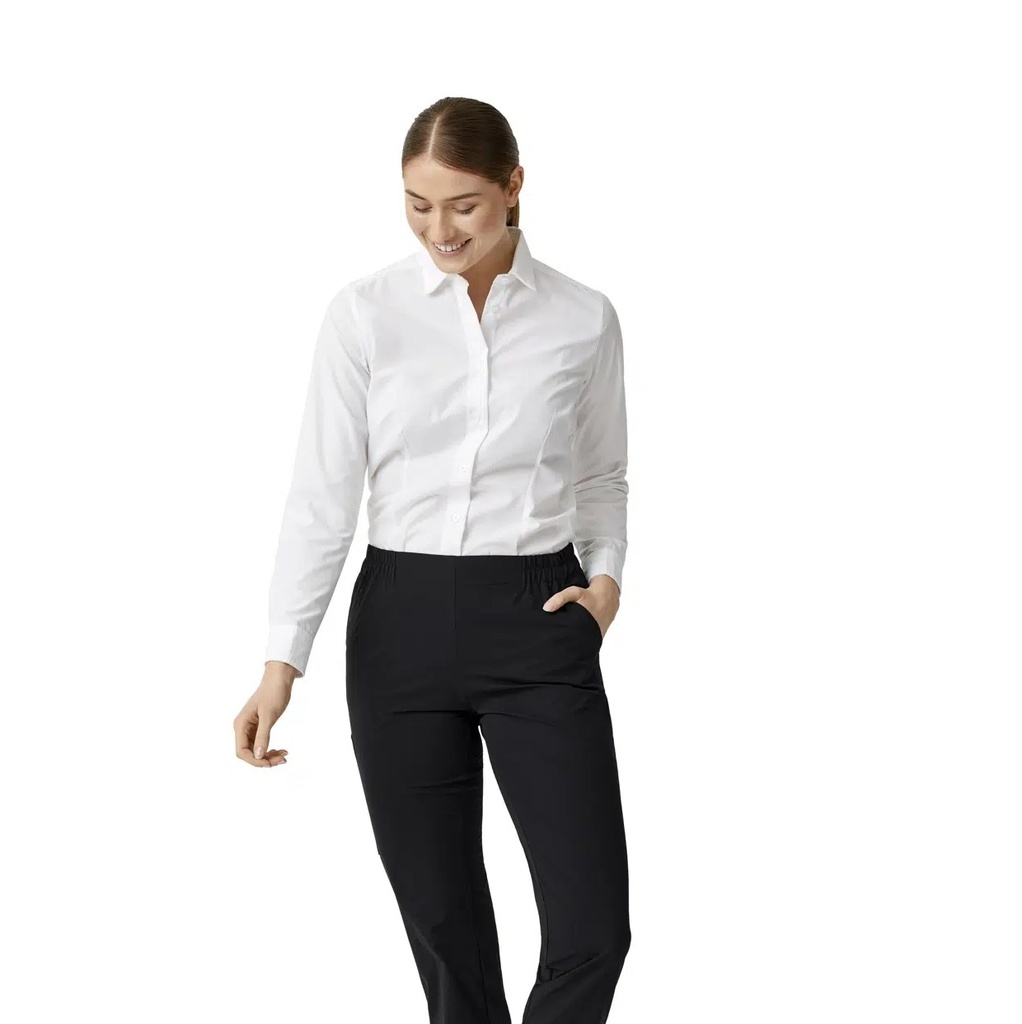 Dameskjorte - modern fit, hvid, 49/48/3%CO/PES/EOL, Kentaur, fra XS til 2XL (1 stk.)