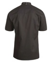 Kokke-/service skjorte k/arm, sort, 65/35% rPES/CO, Kentaur, XS til 2XL (1 stk.)
