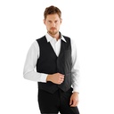 Herrevest, sort, 65/35% PES/CO, Kentaur, fra 2XS til 2XL (1 stk.)