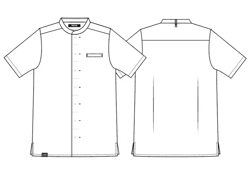 Kokkejakke med TENCEL x REFIB, sort, 50/50% CLY/rPES, Kentaur, fra XS til 2XL (1 stk.)