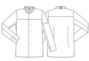 Gourmetjakke med TENCEL Lyoce, hvid, 50/50% CLY/PES, Kentaur, fra XS til 2XL (1 stk.)