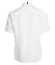 Kokke-/servicejakke, korte ærmer, hvid, 65/35% rPES/CO, Kentaur, fra 2XS til 2XL (1 stk.)