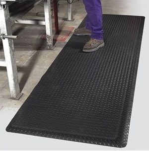 Diamant, sort, måtte, 60x91cm, (1 stk.)