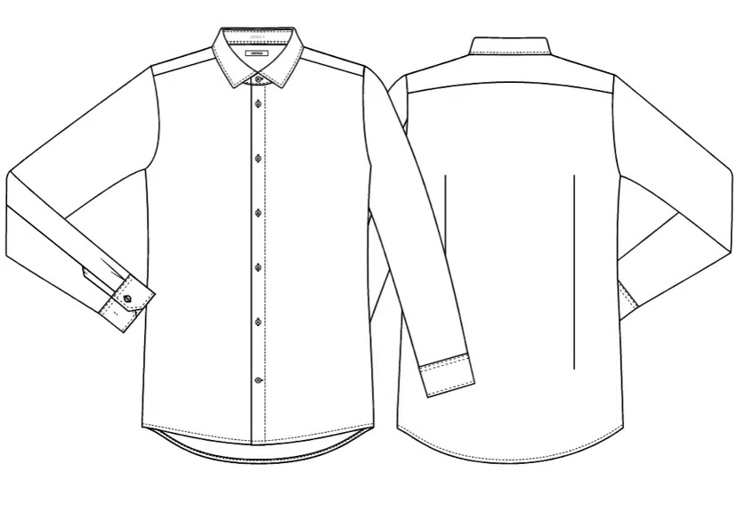 Herreskjorte - modern fit, hvid, 49/48/3%CO/PES/EOL, Kentaur, fra XS til 2XL (1 stk.)