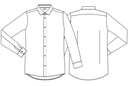 Herreskjorte - modern fit, sort, 49/48/3%CO/PES/EOL, Kentaur, fra XS til 2XL (1 stk.)