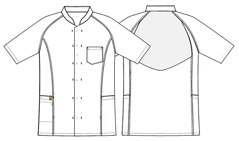 Unisex skjorte, hvid, 50/50% CLY/PES, Kentaur, fra 2XS til 2XL (1 stk.)