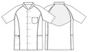 Unisex skjorte, hvid, 50/50% CLY/PES, Kentaur, fra 2XS til 2XL (1 stk.)
