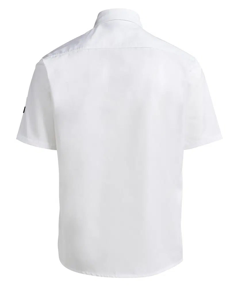 Herreskjorte, korte ærmer, hvid, 65/35% PES/CO, Kentaur, fra XS til 2XL (1 stk.)