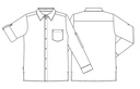 Herreskjorte, hvid, 65/35% PES/CO, Kentaur, fra XS til 2XL (1 stk.)
