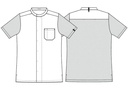 Kokke-/service pique skjorte, sort, 65/35% PES/CO, Kentaur, fra XS til 2XL (1 stk.)