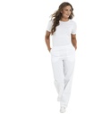Unisex buks 75 cm, hvid, 65/35% PES/CO, Kentaur, fra XS til 2XL (1 stk.)