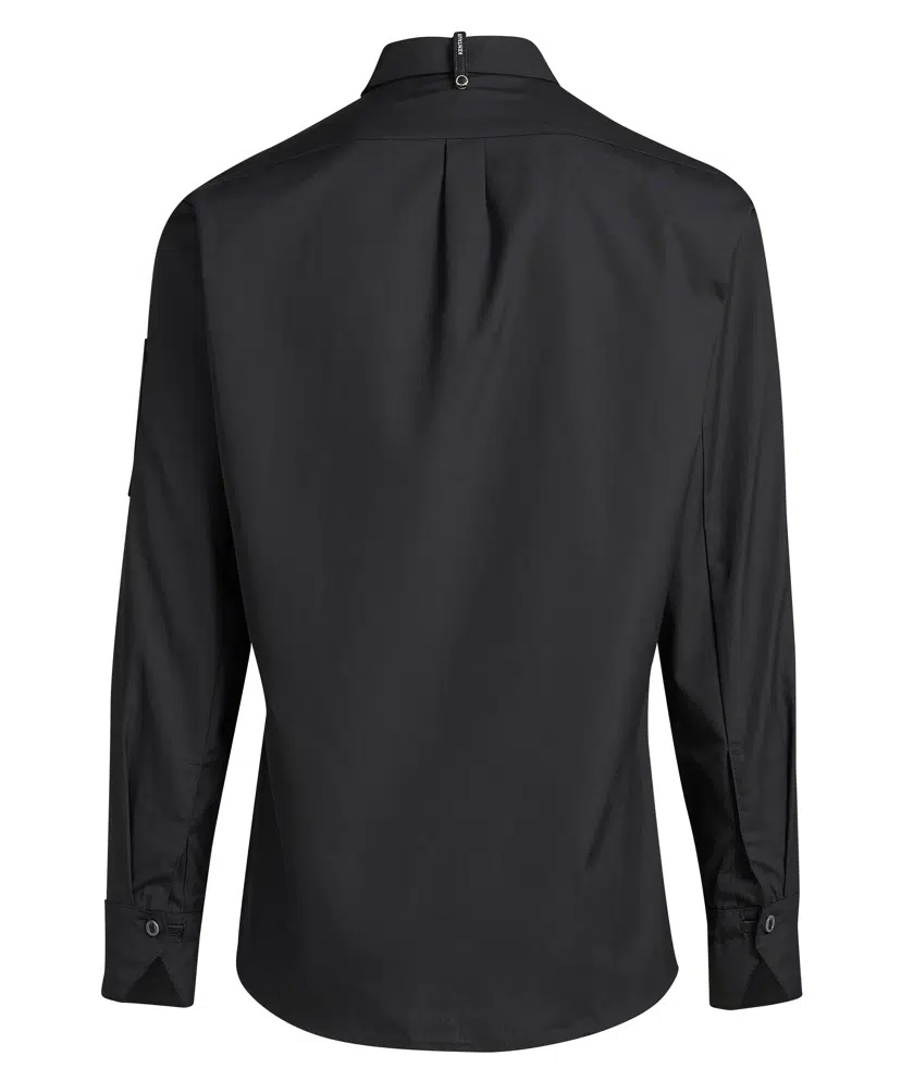Kokke-/serviceskjorte, sort, 65/35% PES/CO, Kentaur, fra XS til 2XL (1 stk.)